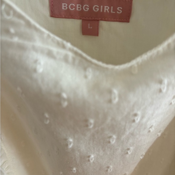 BCBG Girls (Adult XS) Ruffled Clip Dot Top - Picture 4 of 5